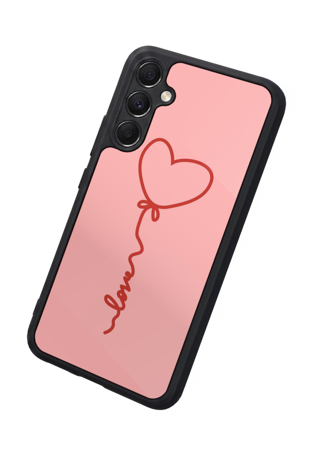 Samsung Galaxy A34 Uyumlu Kalp Love Tasarımlı Glossy Premium Kılıf