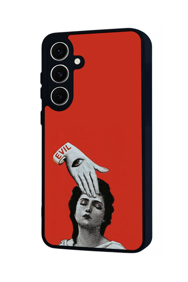 Samsung Galaxy S24 FE Uyumlu Kirmizi Tasarımlı Glossy Premium Kılıf