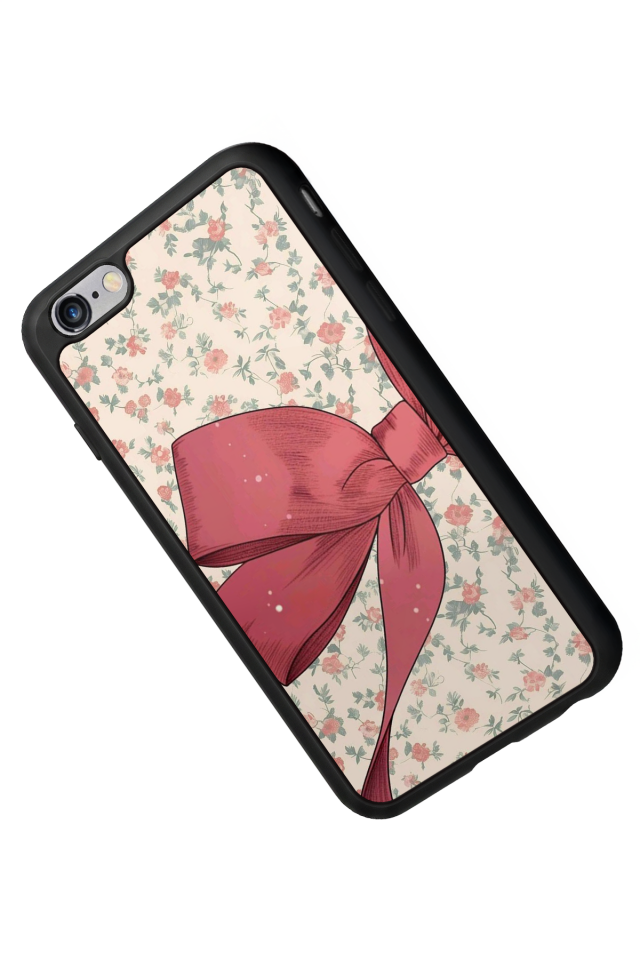 iPhone 6 Plus Uyumlu Kurdele Tasarımlı Glossy Premium Kılıf