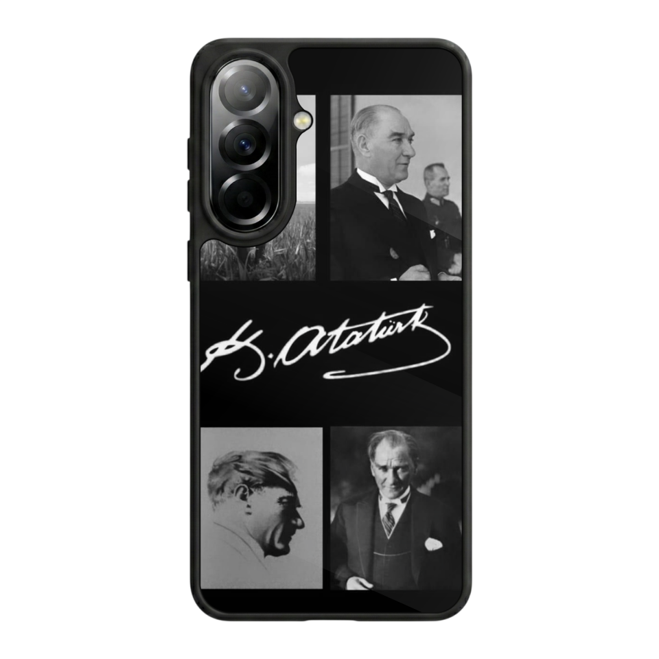 Samsung Galaxy A37 Uyumlu Mustafa Kemal Ataturk Tasarımlı Glossy Premium Kılıf