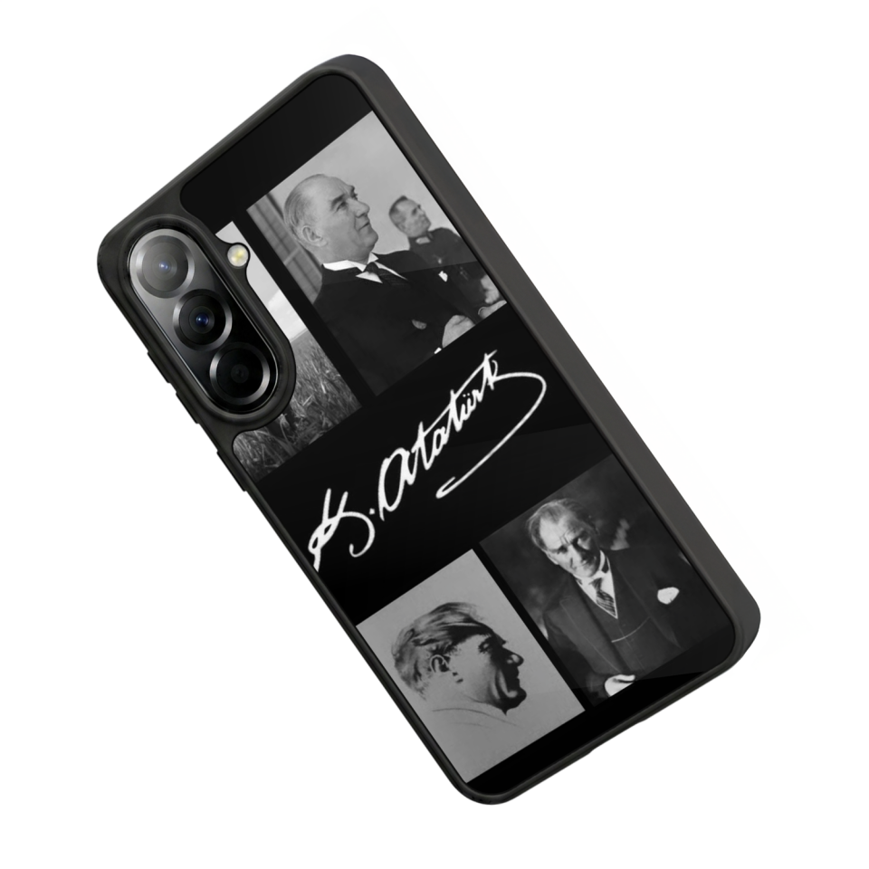 Samsung Galaxy A37 Uyumlu Mustafa Kemal Ataturk Tasarımlı Glossy Premium Kılıf