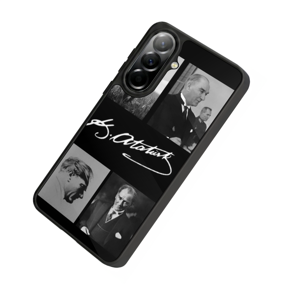 Samsung Galaxy A37 Uyumlu Mustafa Kemal Ataturk Tasarımlı Glossy Premium Kılıf