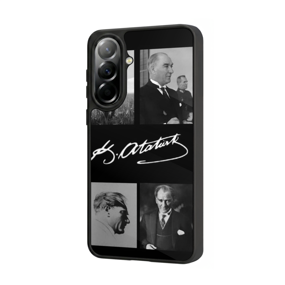 Samsung Galaxy A37 Uyumlu Mustafa Kemal Ataturk Tasarımlı Glossy Premium Kılıf