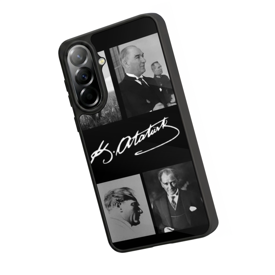 Samsung Galaxy A37 Uyumlu Mustafa Kemal Ataturk Tasarımlı Glossy Premium Kılıf
