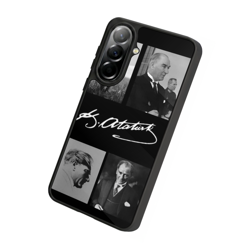 Samsung Galaxy A37 Uyumlu Mustafa Kemal Ataturk Tasarımlı Glossy Premium Kılıf