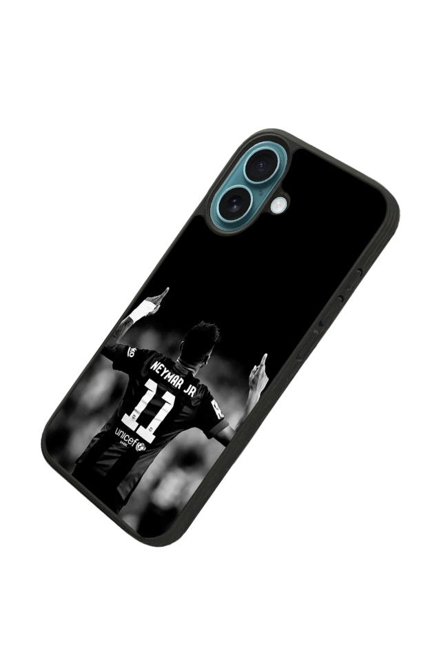 iPhone 16 Plus Uyumlu Neymar Tasarımlı Glossy Premium Kılıf