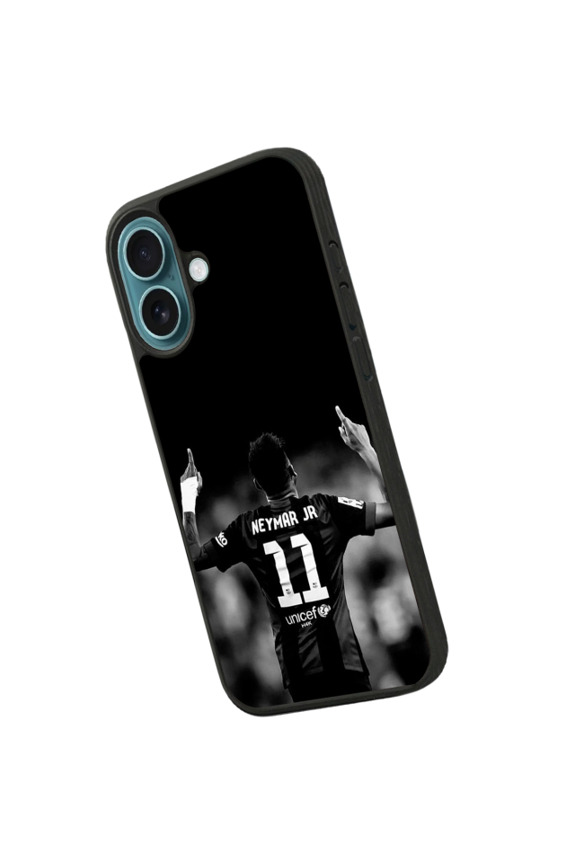 iPhone 16 Plus Uyumlu Neymar Tasarımlı Glossy Premium Kılıf