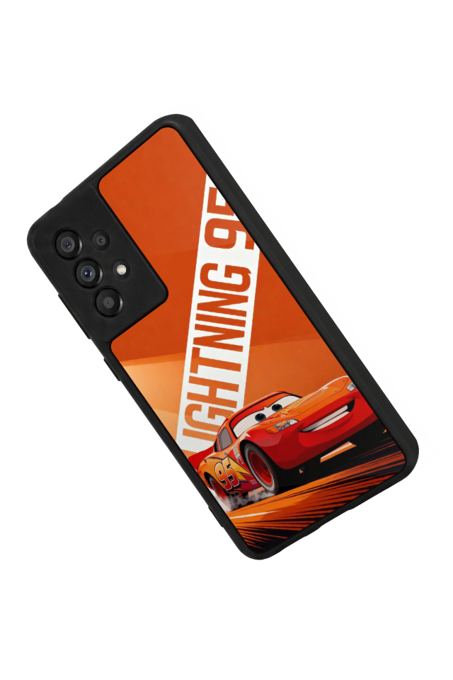 Samsung Galaxy A73 Uyumlu Şimsek McQueen Tasarımlı Glossy Premium Kılıf
