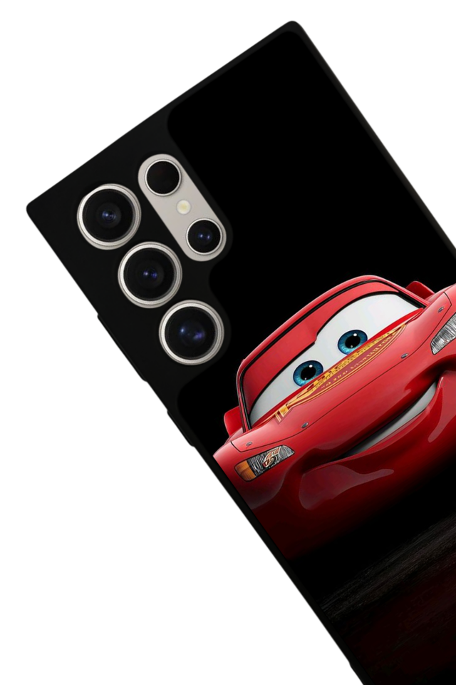 Samsung Galaxy S22 Ultra Uyumlu Şimsek McQueen Tasarımlı Glossy Premium Kılıf