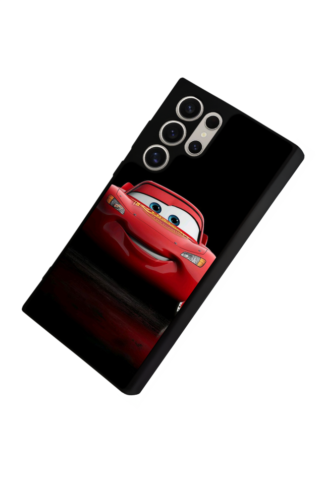 Samsung Galaxy S22 Ultra Uyumlu Şimsek McQueen Tasarımlı Glossy Premium Kılıf