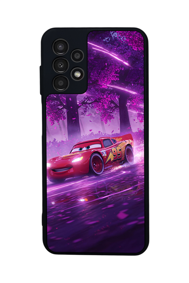 Samsung Galaxy A23 Uyumlu Şimsek McQueen Tasarımlı Glossy Premium Kılıf