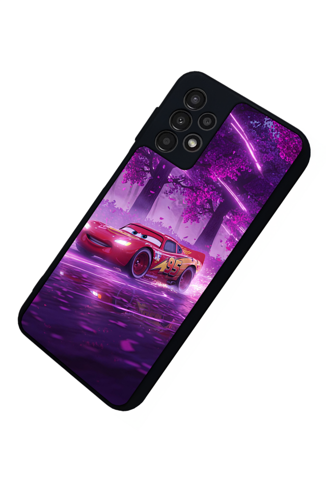 Samsung Galaxy A23 Uyumlu Şimsek McQueen Tasarımlı Glossy Premium Kılıf