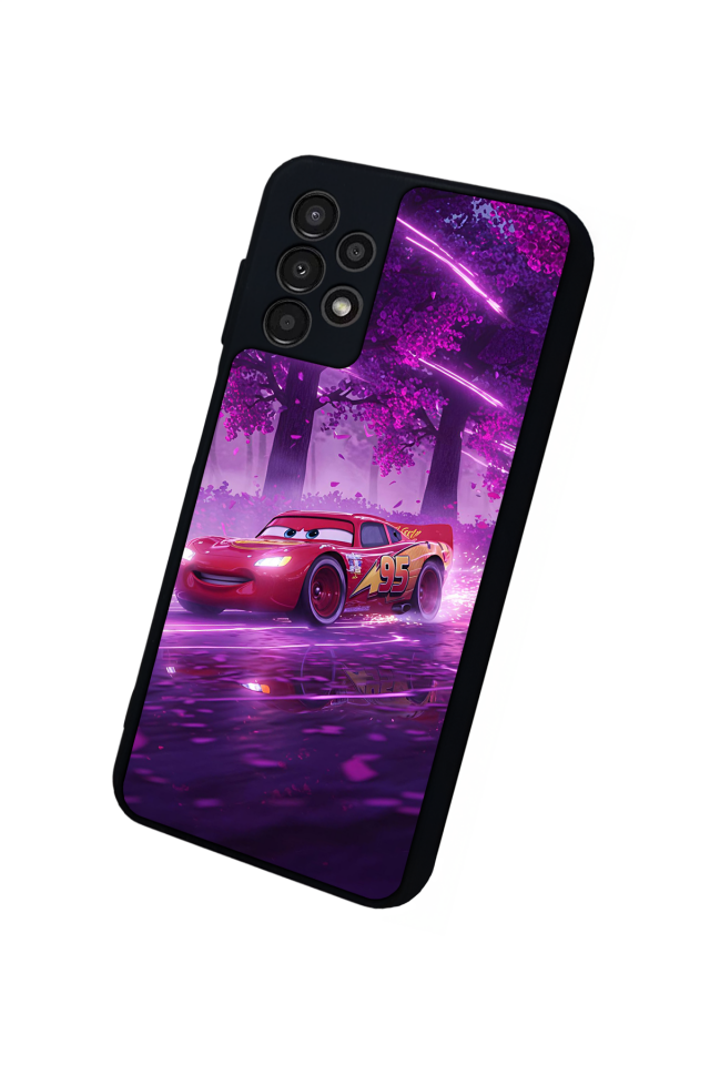 Samsung Galaxy A23 Uyumlu Şimsek McQueen Tasarımlı Glossy Premium Kılıf