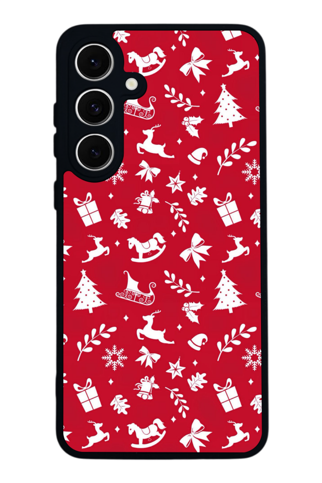 Samsung Galaxy A16 Uyumlu Yilbasi Christmas Tasarımlı Glossy Premium Kılıf