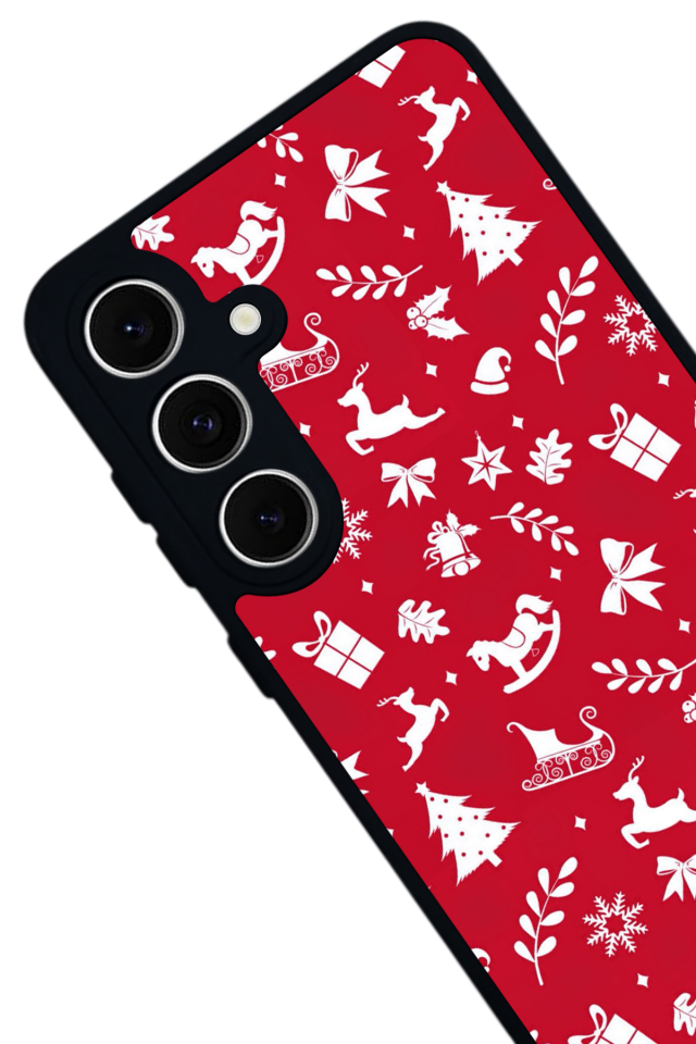 Samsung Galaxy A16 Uyumlu Yilbasi Christmas Tasarımlı Glossy Premium Kılıf