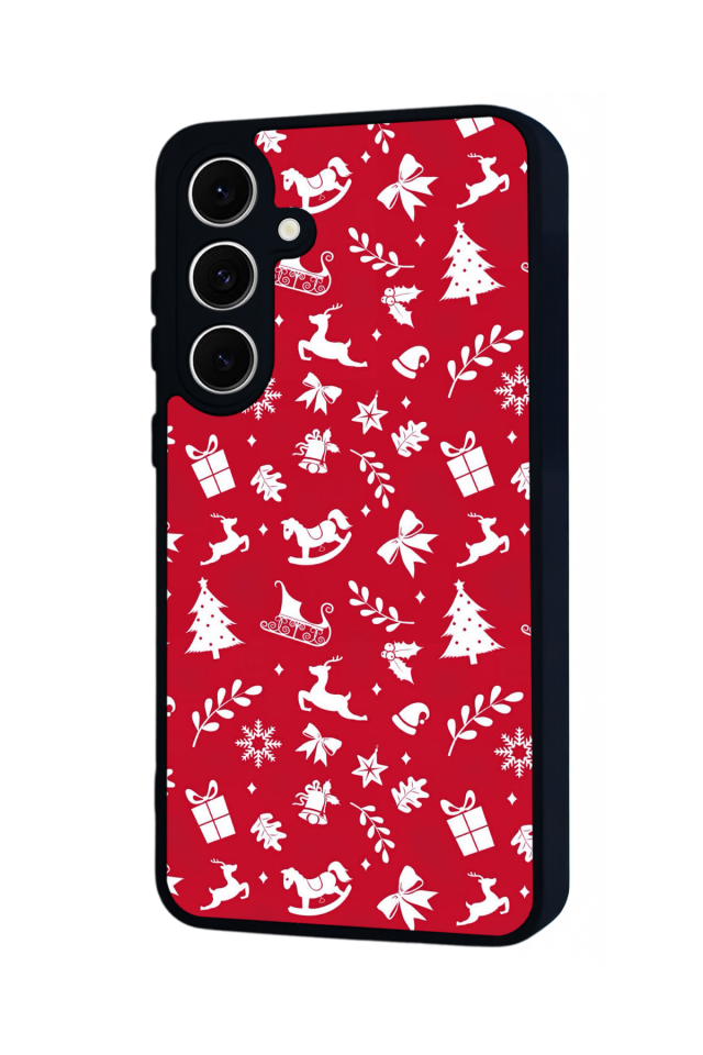 Samsung Galaxy A16 Uyumlu Yilbasi Christmas Tasarımlı Glossy Premium Kılıf