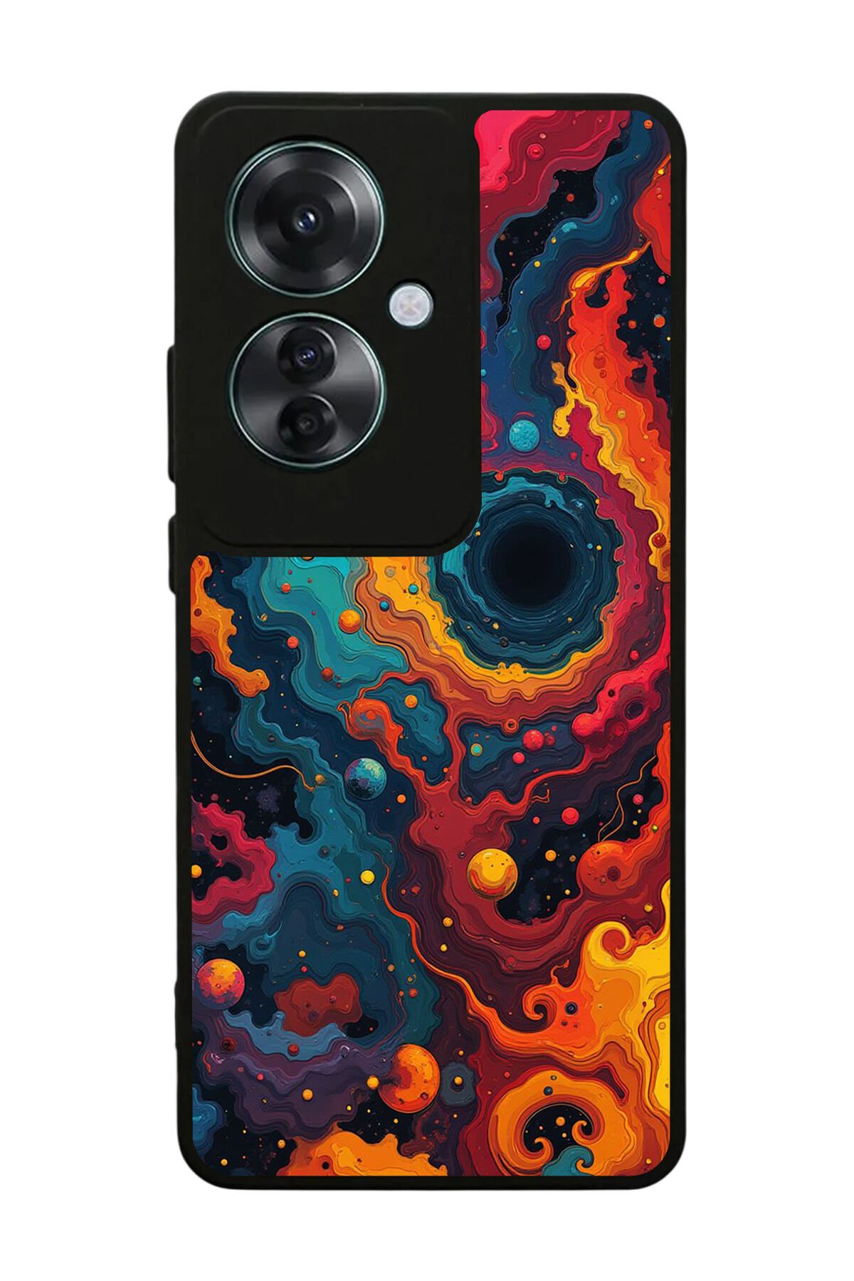 Oppo Reno 11F Uyumlu Abstract Tasarımlı Glossy Premium Kılıf