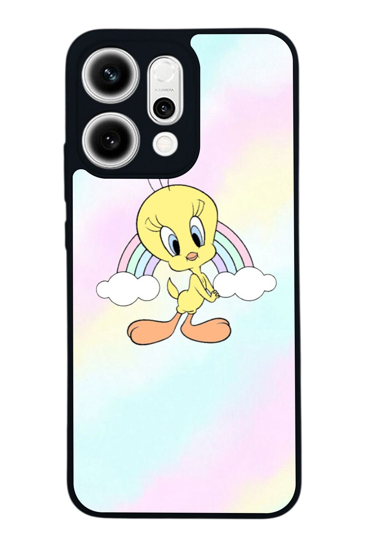 Oppo Reno 14 Uyumlu Tweety Tasarımlı Glossy Premium Kılıf