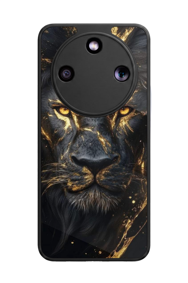 Honor Magic 8 Lite Uyumlu Aslan Tasarımlı Glossy Premium Kılıf