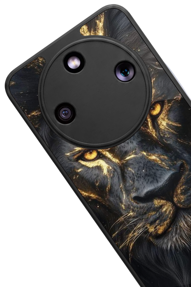 Honor Magic 8 Lite Uyumlu Aslan Tasarımlı Glossy Premium Kılıf