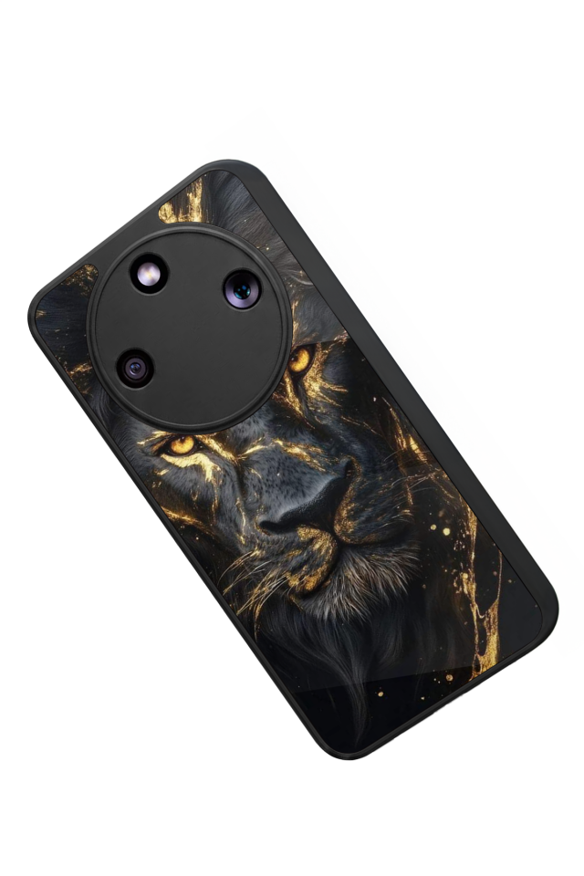 Honor Magic 8 Lite Uyumlu Aslan Tasarımlı Glossy Premium Kılıf