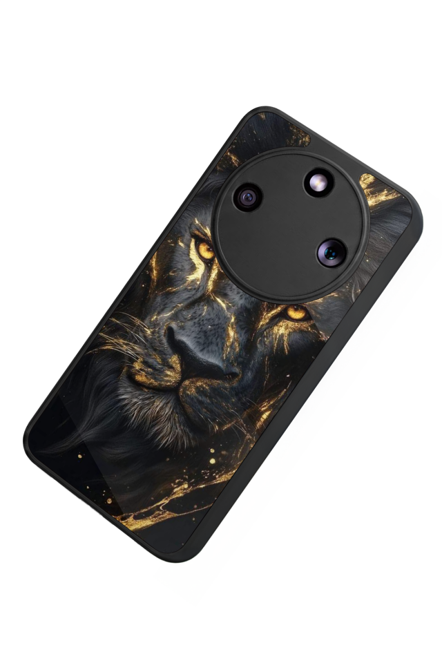 Honor Magic 8 Lite Uyumlu Aslan Tasarımlı Glossy Premium Kılıf