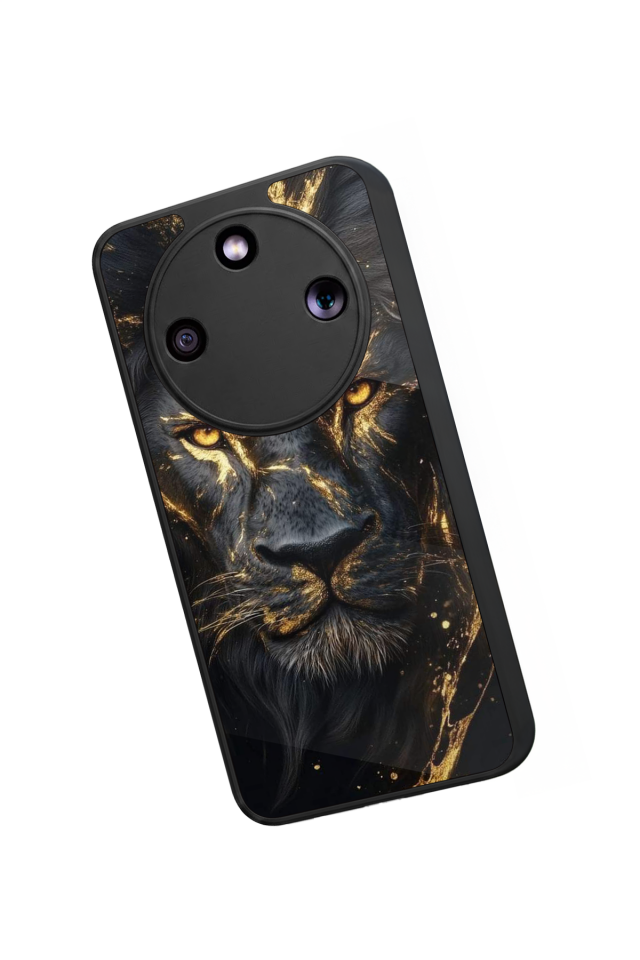 Honor Magic 8 Lite Uyumlu Aslan Tasarımlı Glossy Premium Kılıf