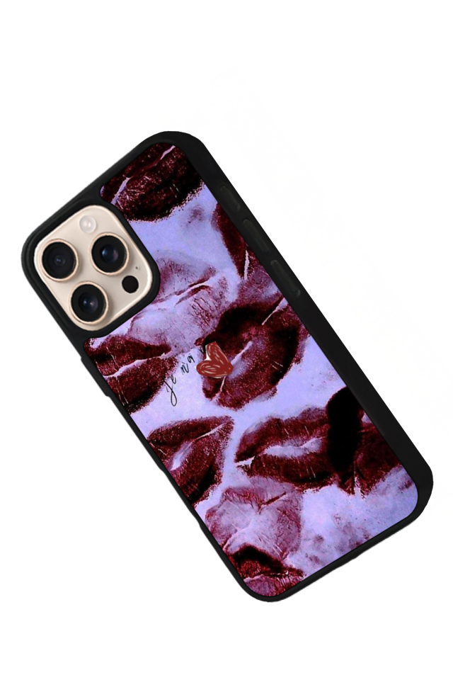 iPhone 16 Pro Uyumlu Dudak Tasarımlı Glossy Premium Kılıf