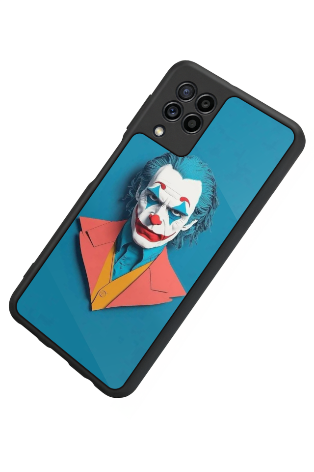 Samsung Galaxy M22 Uyumlu Joker Tasarımlı Glossy Premium Kılıf