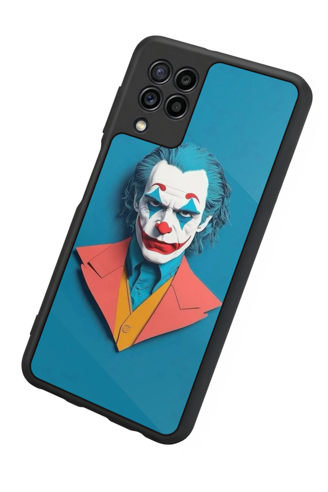 Samsung Galaxy M22 Uyumlu Joker Tasarımlı Glossy Premium Kılıf