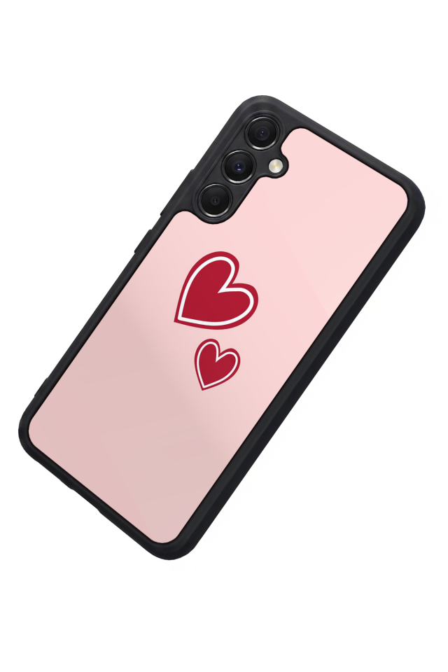 Samsung Galaxy A34 Uyumlu Kalp Love Tasarımlı Glossy Premium Kılıf