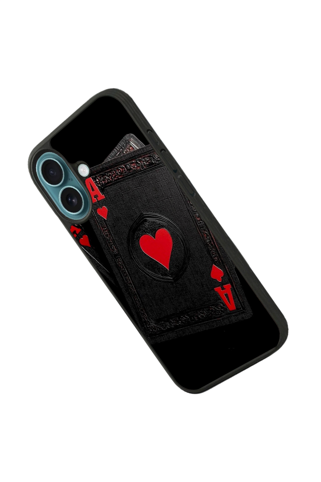 iPhone 16 Uyumlu Kart Tasarımlı Glossy Premium Kılıf