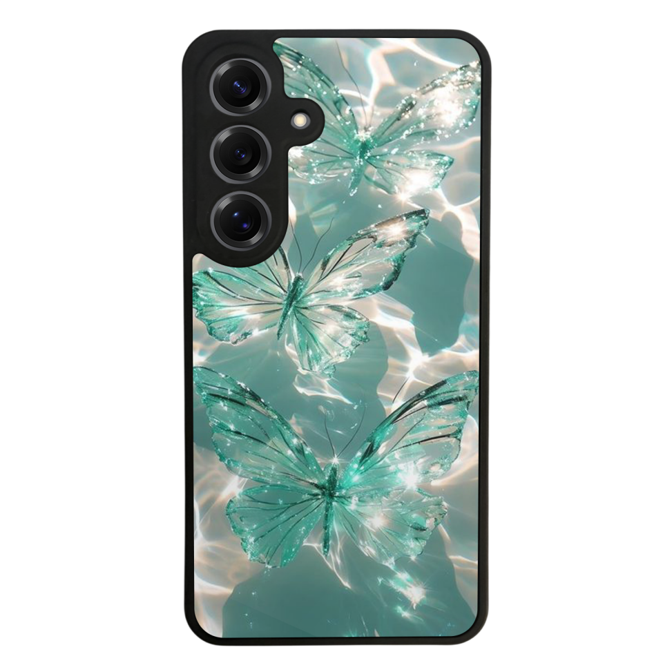 Samsung Galaxy S25 Uyumlu Kelebek Tasarımlı Glossy Premium Kılıf