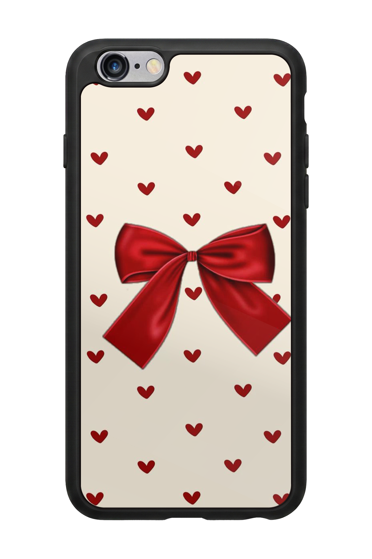 iPhone 6 Plus Uyumlu Kurdele Tasarımlı Glossy Premium Kılıf