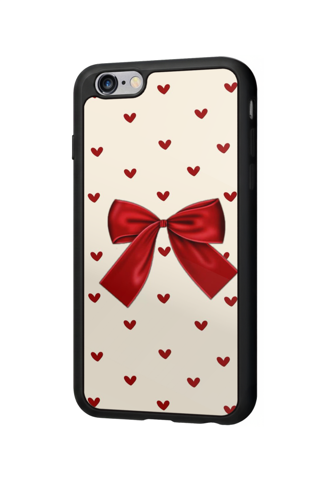 iPhone 6 Plus Uyumlu Kurdele Tasarımlı Glossy Premium Kılıf