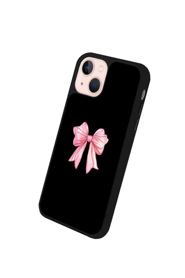 iPhone 13 Mini Uyumlu Kurdele Tasarımlı Glossy Premium Kılıf