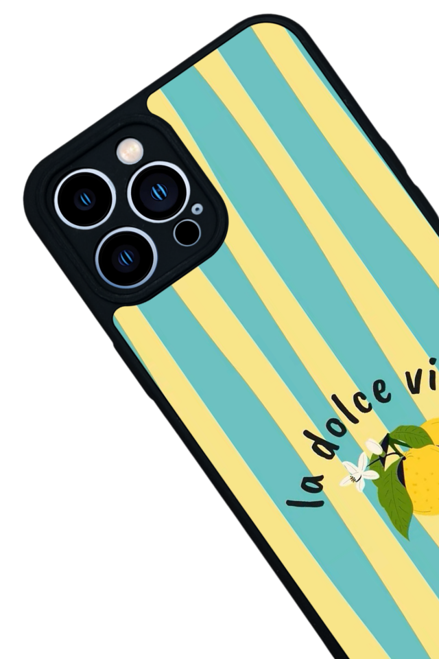 iPhone 13 Pro Max Uyumlu Limon Tasarımlı Glossy Premium Kılıf