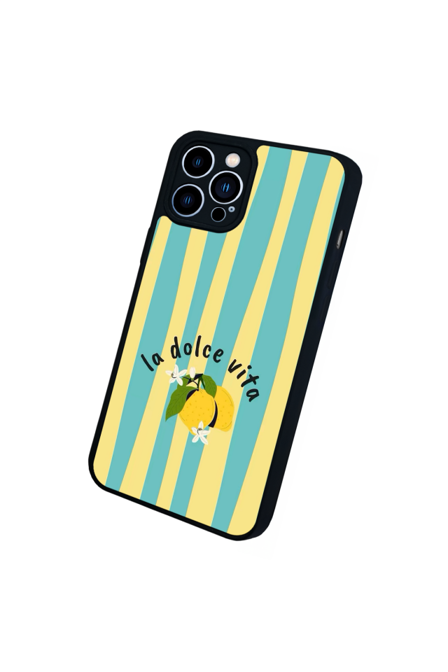 iPhone 13 Pro Max Uyumlu Limon Tasarımlı Glossy Premium Kılıf