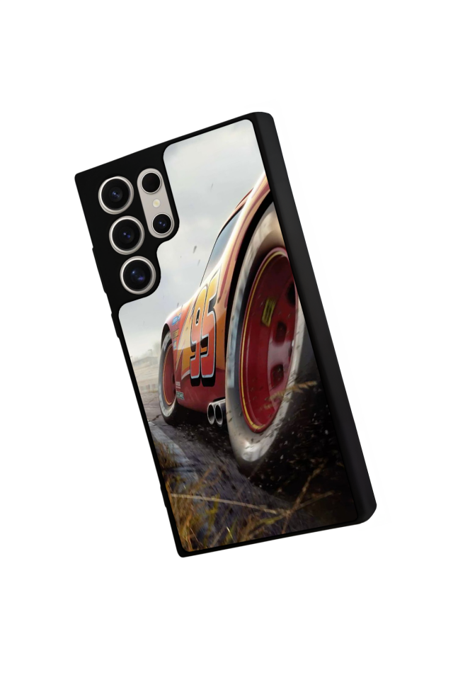 Samsung Galaxy S22 Ultra Uyumlu Şimsek McQueen Tasarımlı Glossy Premium Kılıf