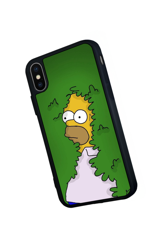 iPhone X/ XS Uyumlu The Simpsons Tasarımlı Glossy Premium Kılıf