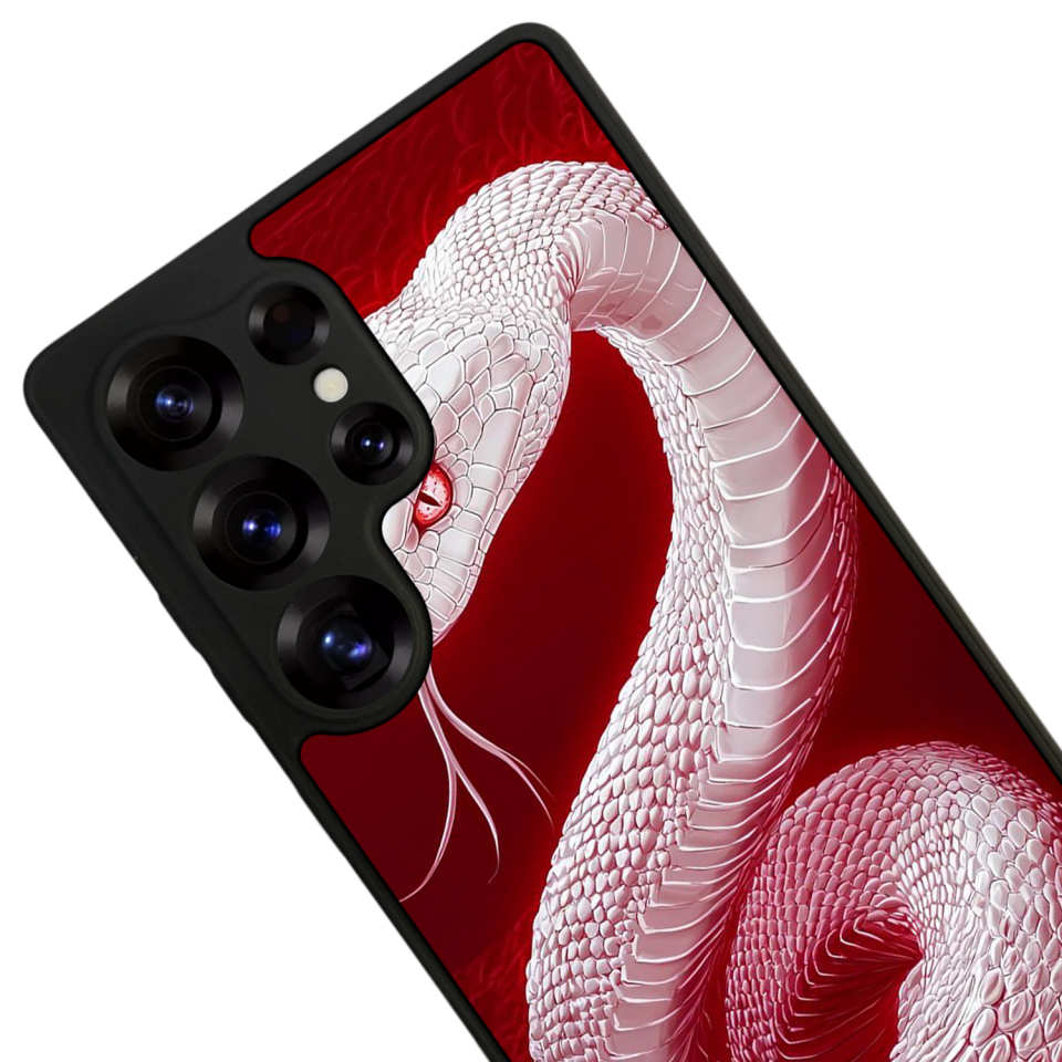 Samsung Galaxy S25 Ultra Uyumlu Yılan Tasarımlı Glossy Premium Kılıf
