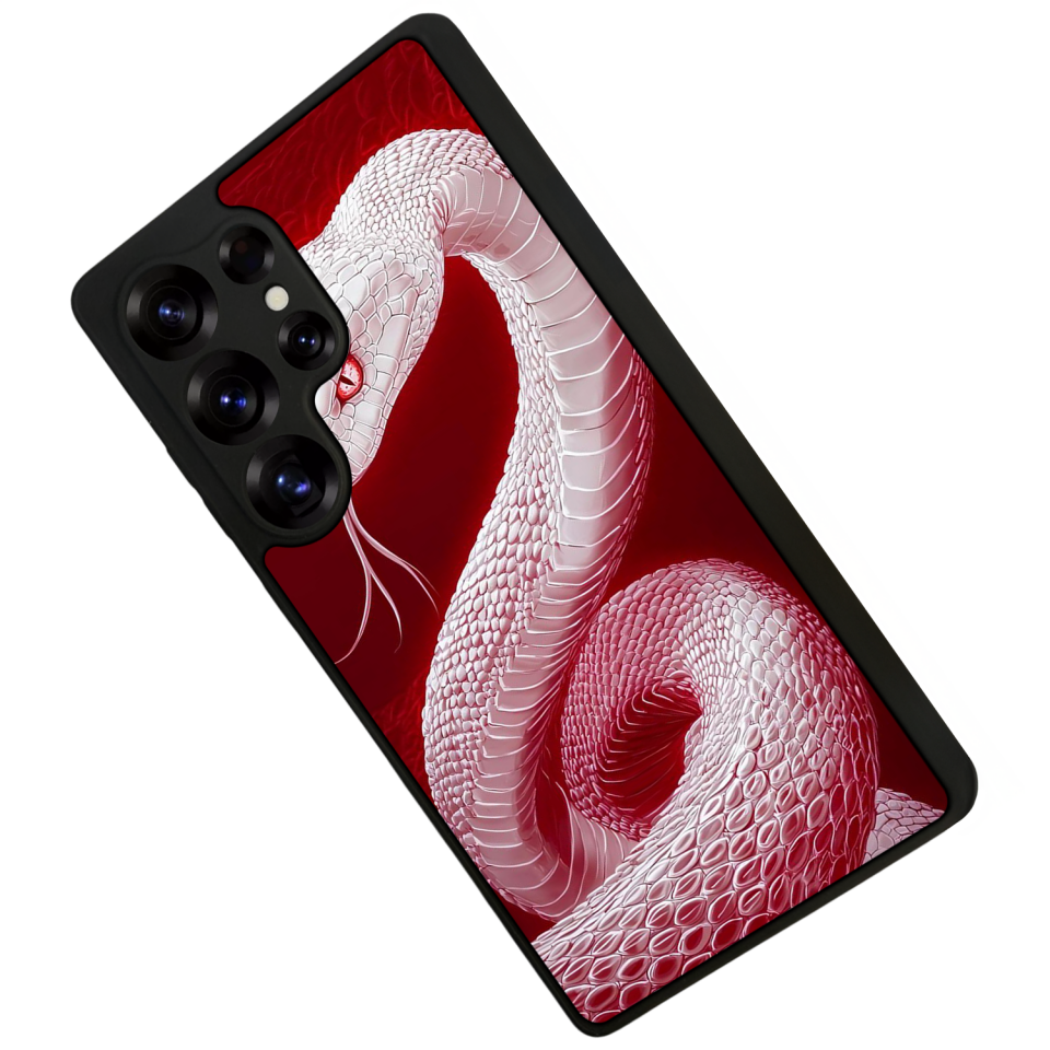 Samsung Galaxy S25 Ultra Uyumlu Yılan Tasarımlı Glossy Premium Kılıf