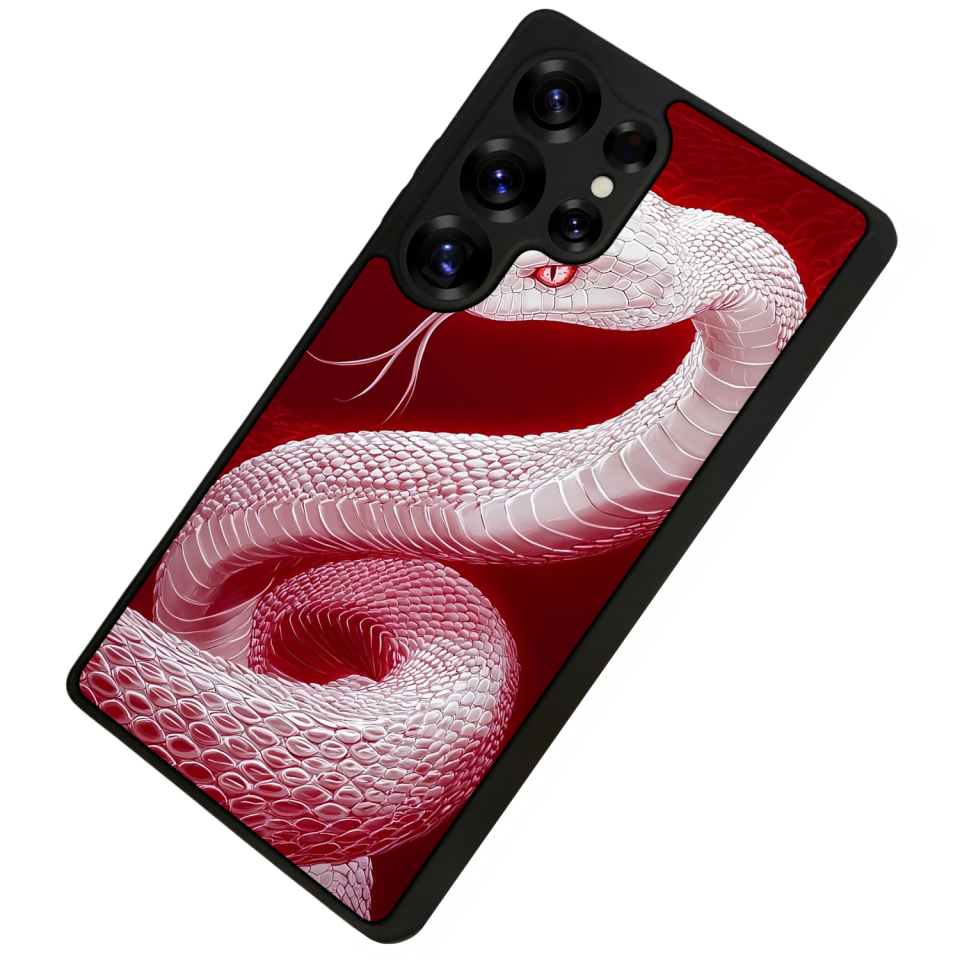 Samsung Galaxy S25 Ultra Uyumlu Yılan Tasarımlı Glossy Premium Kılıf