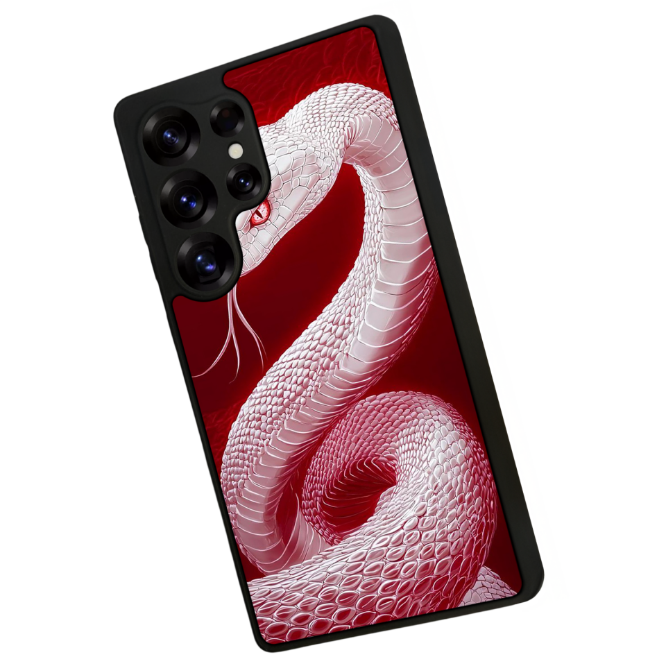 Samsung Galaxy S25 Ultra Uyumlu Yılan Tasarımlı Glossy Premium Kılıf