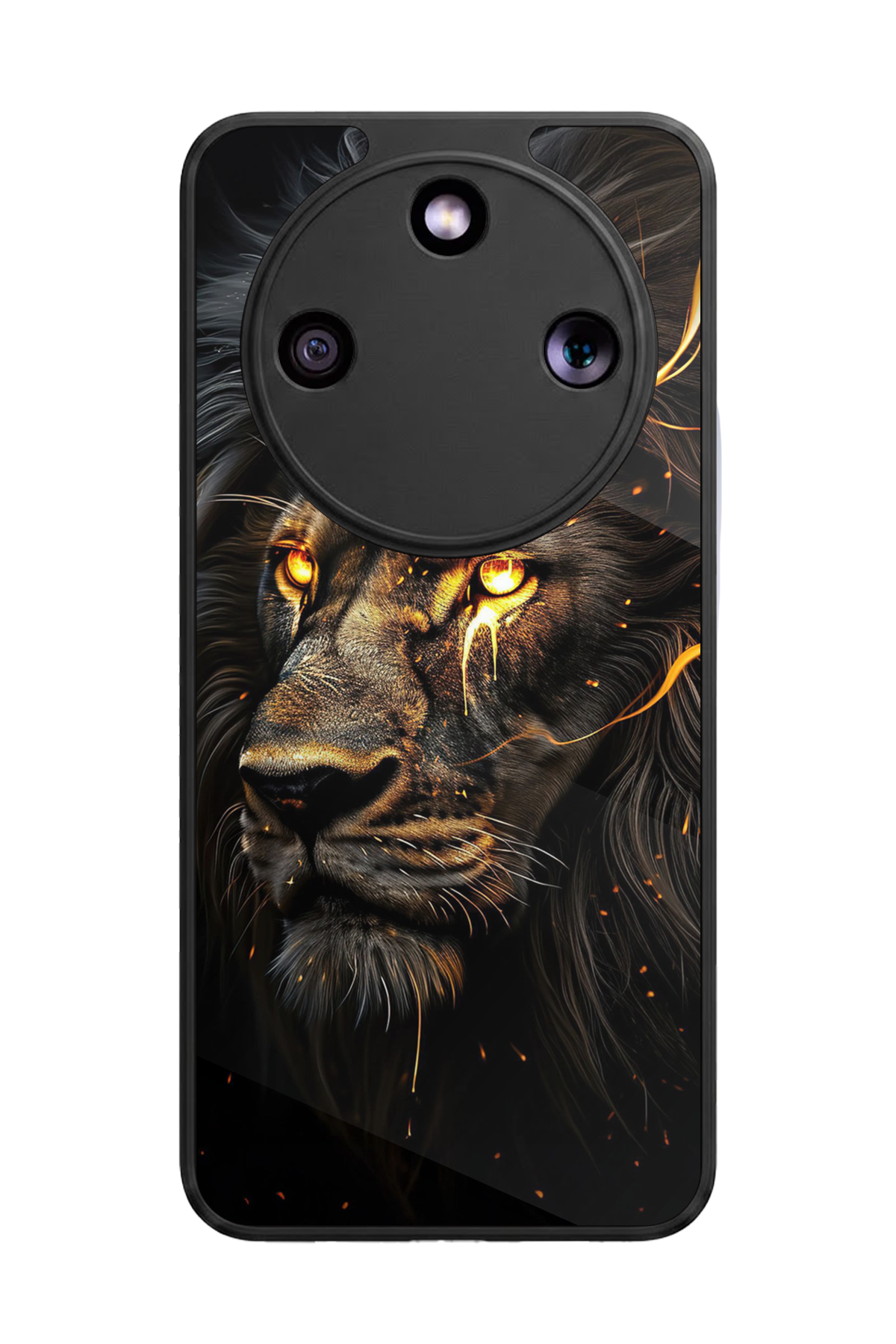 Honor Magic 8 Lite Uyumlu Aslan Tasarımlı Glossy Premium Kılıf