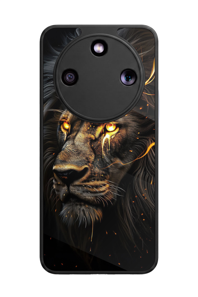 Honor Magic 8 Lite Uyumlu Aslan Tasarımlı Glossy Premium Kılıf