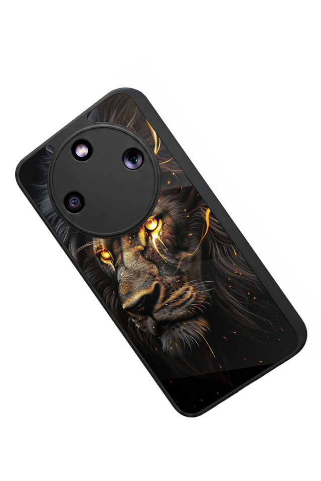 Honor Magic 8 Lite Uyumlu Aslan Tasarımlı Glossy Premium Kılıf