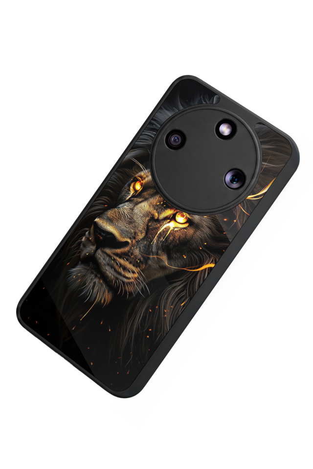 Honor Magic 8 Lite Uyumlu Aslan Tasarımlı Glossy Premium Kılıf