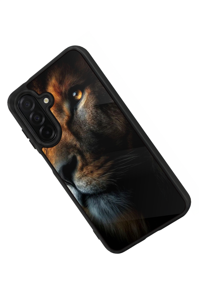 Samsung Galaxy A36 Uyumlu Aslan Tasarımlı Glossy Premium Kılıf