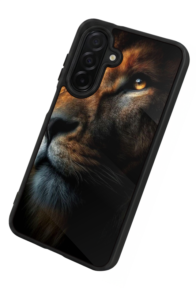 Samsung Galaxy A36 Uyumlu Aslan Tasarımlı Glossy Premium Kılıf